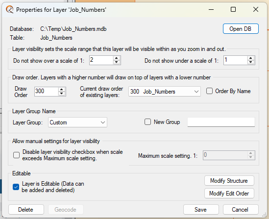 Layer Properties