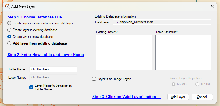 Create New Layer